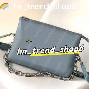 Projektantka LouiseviutionBag Kobiet łańcucha torebka torebka Silver Sling Bag Lady Crossbody Bag Luksusowe torby na ramię czarne torebka worek główny luksusowe torby Messenger 234