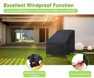 Chair Covers 4PCS Waterproof Patio Cover Outdoor Garden Furniture Stackable Lounge Seat Dust-proof Protection Storage Bags