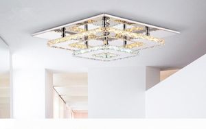 Modern Crystal LED Ceiling Lights Fixture Square Surface Mounting Crystal Ceiling Lamp Hallway Corridor Asile Light Chandelier Cei5813062