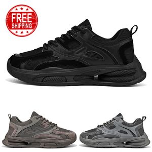 Spedizione gratuita Uomini da donna Running Scarpe Flat Comfort Fregabile Black Grigio Grigio Grido Allenatori Sport Sneaker Gai