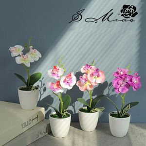 Decorative Flowers Artificial Fake Outdoor Uv Resistant Plants Faux Plastic-Greenery Fashion And Simple Home Furnishings 2024 Artificia