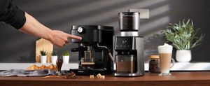 Coffee Makers SHARDOR Conical Burr Coffee Grinder Electric for Espresso with Precision Electronic Timer Touchscreen Adjustable Coffee Y240403