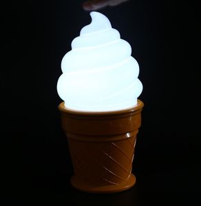 Novelty Ice Cream Lamps Led attractive Night Light for Children kids Cone Shaped Desk Table Lamp Bedroom Decor Lights3113654