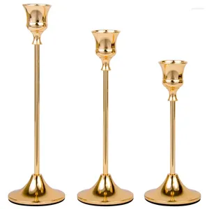 Candle Holders Exquisite Holder Ornament Fashion Wedding Banquet Table Christmas Home Romantic Candlelight Dinner Three-piece Set