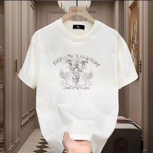 Nowa moda T-shirt Prosty stały kolor wielokolorowy mężczyźni Kobiety okrągły szyja swobodny trend krótkiego rękawy fabrycznie hurtowa odzież drukowana litery czyste bawełniane D21