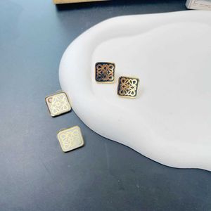 Luojia Earrings New 2023 Temperament Square Earrings Light Luxury High end Style Geometric Net Red Earrings