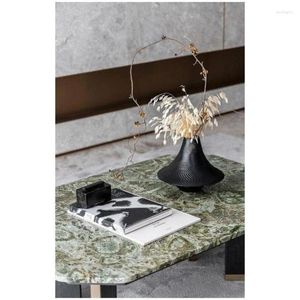 Vases VogueLight Luxury Chinese Creative Ufo Black Vase Decoration Living Room Entrance Dining Table Desktop Flower Arrangement