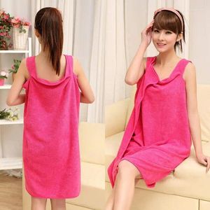 Towel Women Bath Wearable Microfiber Fabric Beach Rose Red Soft Wrap Skirt Towels Super Absorbent Home Textile Ss1843