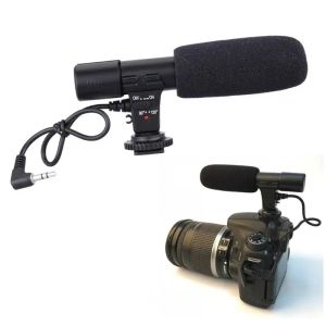 MICROPHONE MIC01 3.5mm DVステレオマイク用Nikon DSLR Camcorderユーティリティカメラプロフェッショナルインタビューニュース録音マイク