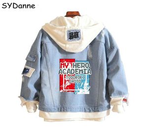 Anime benim kahraman akademisi çok todoroki cosplay kostümleri titan kaderi mavi denim ceket hoodie kız çocuk bahar sonbahar ceket c5587263