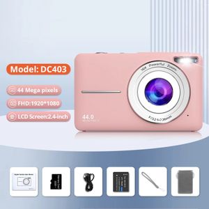 HD Digital Camera 44MP 1080p FHD Pography فيديو كاميرا الفيديو 16x تكبير المتشاهير المحمولة للأطفال البالغين المبتدئين 240407