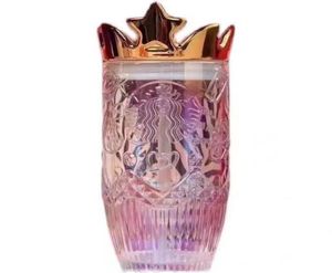 400 ml do 500 ml 2021 Limitowana edycja Kubki Walentynki Symphony Crown Glass z słomką towarzyszącą Cups6192055