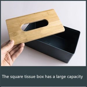 Caixa de tecido de madeira da caixa de tecido da caixa de papel de madeira da caixa de tecido da caixa de papel
