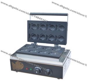 Uso commerciale Uso commerciale 110 V 220 V Electric 8pcs mini pesce waffle giapponese Taiyaki Baker Macchina Macchina Mortore Stampo 5040242