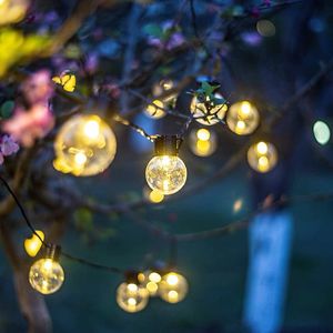 Luzes à prova d'água ao ar livre, cordas de Natal, pátio de rua do dormitório de Natal, pátio de casamento ao ar livre, iluminação decorativa de férias