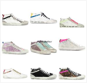 Goldengoosessneakers Golden Mid Star High Top Sneakers Italy Fashion Women Shoes Shoes Tuxury Brand Treacters Classic WH9082239