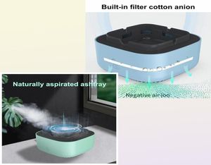 Direct Suction Smokeless Ashtray Negative Ion Filter Cotton 360 Surround Automatic Shut down 600mAh Air Purifier cenice 2205239346309