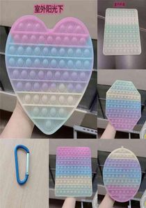 20 см джамбо -пузырька на большой размер Tiktok Sensory Toys меняет цвета в солнце пузырьковые пузырьки загадка