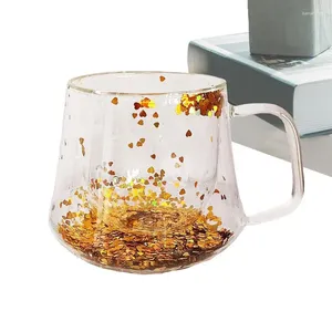 Becher Glas Wasser Tasse Hitze Proof Becher für Kaffee kreative Getränke Tassen mit Griff Tee Latte resistent