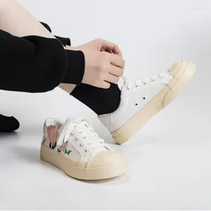 Casual Shoes 2024 Summer All-match Canvas Women Small Fresh Japanese Student Skateboard Niche Design White