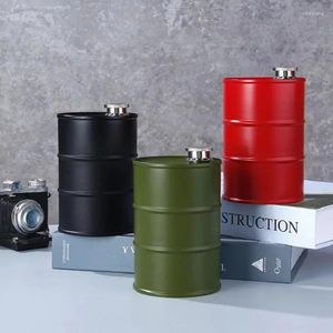 Hip Flasks 304 Stainless Steel Flask Travel Barrel Wine Pot Bottle Outdoor Personalized Cylindrical Shape Jug 750ml