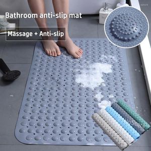 Bath Mats Modern PVC Bathroom Non-slip Mat Home Shower Massage Floor Quick Drain Bathtub With Suction Cup