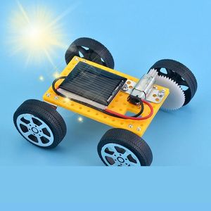 Solar Car Toy Mini DIY Assembled Energy Powered Kit STEM Educational Toys for Kids 240408