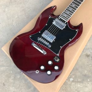 Pinnar kinesisk anpassad OEM -fabrik SG Model G400 Wine Red 6 Stings Electric Guitar