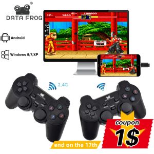 Gamepads 2.4 G Wireless Controller Gamepad for Android iPhone Bluetooth Gamepad with OTG Converter for Smart Phone Tablet PC
