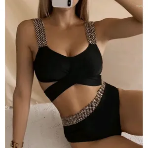 Women's Swimwear Summer Sexy Black Bikinis Women With Push Up Female Swimsuit Swimming Bathing Suits Bikini Set Beach Wear Pool Bather