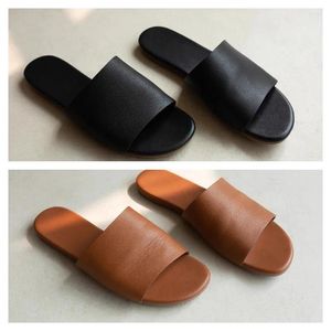 Talltor 2024 Brown Beach Women Sandals Flat Heel Casual Ladies Shoes Outdoor Female Slides