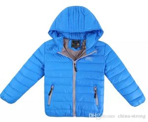 2018 Children039S Outerwear Boy and Girl Winter Warm Hooded Coat Children Cotton Padded Down Jackets Kid Jackets 313 Years1489817