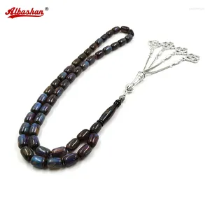 Strand albashan 45 contas tasbih azul brisk oração muçulmana misbaha islâmica rosary peru pulseira eid presente