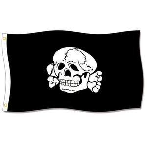 Totenkopf Fahne Flags 3x5FT 150x90cm Polyester Printing Fan Hanging Selling Flag With Brass Grommets 5434198