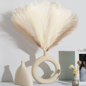 Dekoracyjne kwiaty sztuczne pampas 10pcs Boho Dekor Home Decor Bouquet Party Wedding Centerpieces