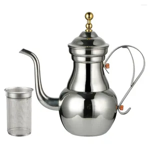 Becher Kaffeekocher Haushalt Tea Pot Container Hand Tropf Edelstahl Gießen Brauwasser Wasser