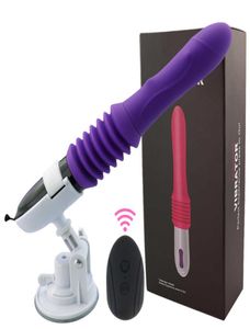 Sex -Maschinengewehr Big Dildo Vibrator Automatisch nach oben Massagebaste GSPOT Schubs einziehbarer Muschi Erwachsene Spielzeug Sexspielzeug für WomenP0801150662