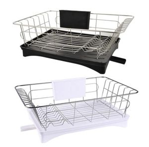 1PCs Multifunctional Stainless Steel Dish Rack Plates Bowl Cup Drying Storage Rack Organizer Kitchen Organizer Storage Racks T20049184671