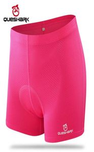 QUESHARK Professional Women Cycling Underwear 3D Padded Shockproof Mountain Riding Bike Sport Underwear Tights Shorts9261538