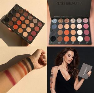 Tati Paleta Teksturowane neutralne tom 1 matowy połysk brokat 24 kolorowy makijaż cień do powiek pigment tati piękno paleta 2205259263955