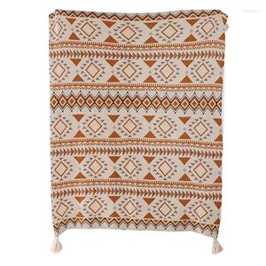 Battaniyeler Tassel Vintage Örgü Atma Süper Yumuşak Rahat Hafif Bohem Battaniye Kanepe Yatak Çekyesi için Dekoratif