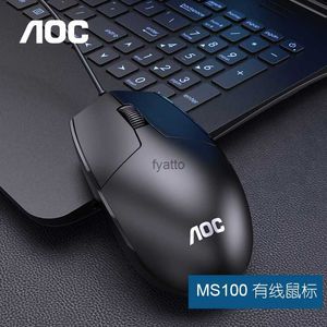 Topi AOC Mouse MS100 Gaming Wired Gaming USB Desktop Computer Casa Business Office H240412