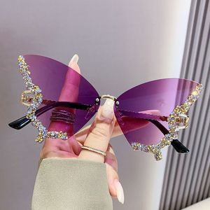 Design personality luxury fashion funny Butterfly shape for women all match the trend eye protection dramatic creative sunglasses