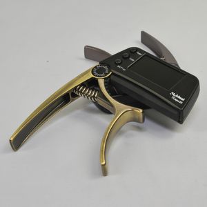 TCAPO20アコースティックギターチューナーCapo Guitar Capofret 2 in 1 Capo Tuner Metal for Electric Guitar Bass Chromatic Parts