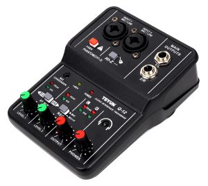 Equipment TEYUN Q12 Professional Audio Sound Card with Monitor Electric Guitar Live Broadcast Recording for Studio Singing Computer PC