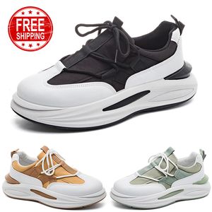 Spedizione gratuita Uomini da donna Donne Scarpe da corsa Flat-up Comfort Black Green Green Mens Trainer Sport Sneakers Gai