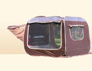 Tält och skyddsrum Portable Equipment Universal SUV Family Tält utomhusbil Bakre tak svans Yanshen Camping Multifunktionell Awning 3085565