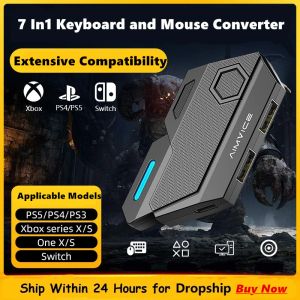 Aksesuarlar Gamwing Mix Blader 7in1 Klavye ve Fare Konsolu Denetleyici Dönüştürücü Adaptör Desteği PS4/PS3/PS5/Xboxone/Anahtar İşlemi