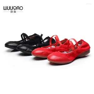 Dance Shoes Arrival Red Canvas Practice Soft And Breathable PU Head Woman's Square Low Heel