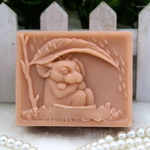 Baking Moulds Mold Silicone Handmade Soap Food Grade Molds Voles Hide The Rain Mould Aroma Stone Silica Gel Rubber PRZY